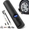 Vstarner Portable Tire Inflator, Bike Pump,Handheld Air Compressor Portable Air Pump with Digital Display for Car Bicycle Tires and Other Inflatables