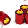 for Iron Man Valve Stem Caps 4Pcs Tire Air Valve Caps for Cars, Trucks, Bikes, Motorcycles, Bicycles All Car Models Fit Iron Man Car Accessories (Red)