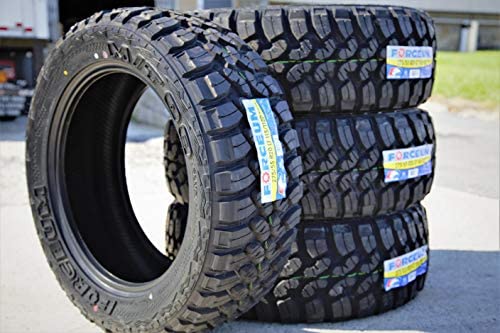 Forceum M/T 08 Plus Mud Off-Road Light Truck Radial Tire-35X12.50R20LT 35X12.50X20 35X12.50-20 121Q Load Range E LRE 10-Ply BSW Black Side Wall