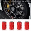 4 Pcs Red Car Tire Air Valve Caps- Auto Wheel Tyre Dust Stems Cover Styling Metal Accessories Universal fit for Nissan Versa Sentra Altima Maxima Rogue Altima Maxima