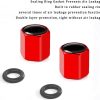 Car Tire Valve Stem Caps,Tire Valve Stem Caps Accessory,Universal Stem Covers for Car, Trucks, Bikes, Motorcycles,Corrosion and Wear Resistance,Styling Decoration Accessories,4Pcs(Red)