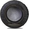 Moonet Tire Covers for RV Wheel (4 Pack Black), 4 Layer Oxford Waterproof UV Sun Protectors for Motorhome Boat Trailer Camper Van SUV,D56cm x H28cm for Diameter 19″-21.5″