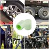 JUSTTOP 12PCS Noctilucous Car Tire Valve Stem Caps, Glow in The Dark Auto Tire Valve Cover, lluminated Auto Wheel Valve Stem Caps, Car Accessories for Cars, SUVs, Bike, Trucks and Motorcycles(Green)